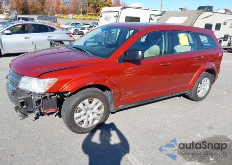 2013 Dodge Journey American Value Pkg из США, поврежденный, VIN 3C4PDCAB6DT710128